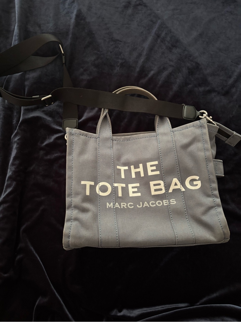 Marc Jacobs Denim Canvas 'The Tote Bag' Crossbody Satchel